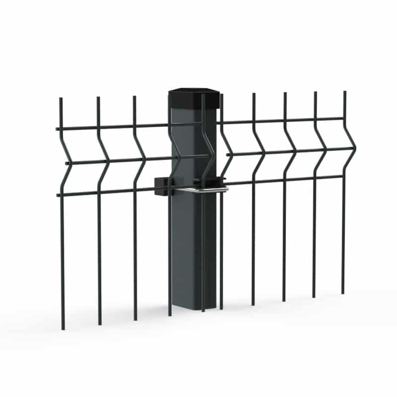 Merkur 3D táblás kerítés horganyzott, szinterezett RAL7016 Antracitszürke kerítéselem, kerítéspanel, panel kerítés, tábla kerítés, kerítés rács, kerítés háló